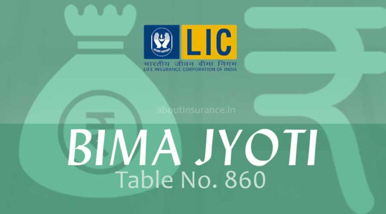 LIC Bima Jyoti plan no 860 | About Insurance
